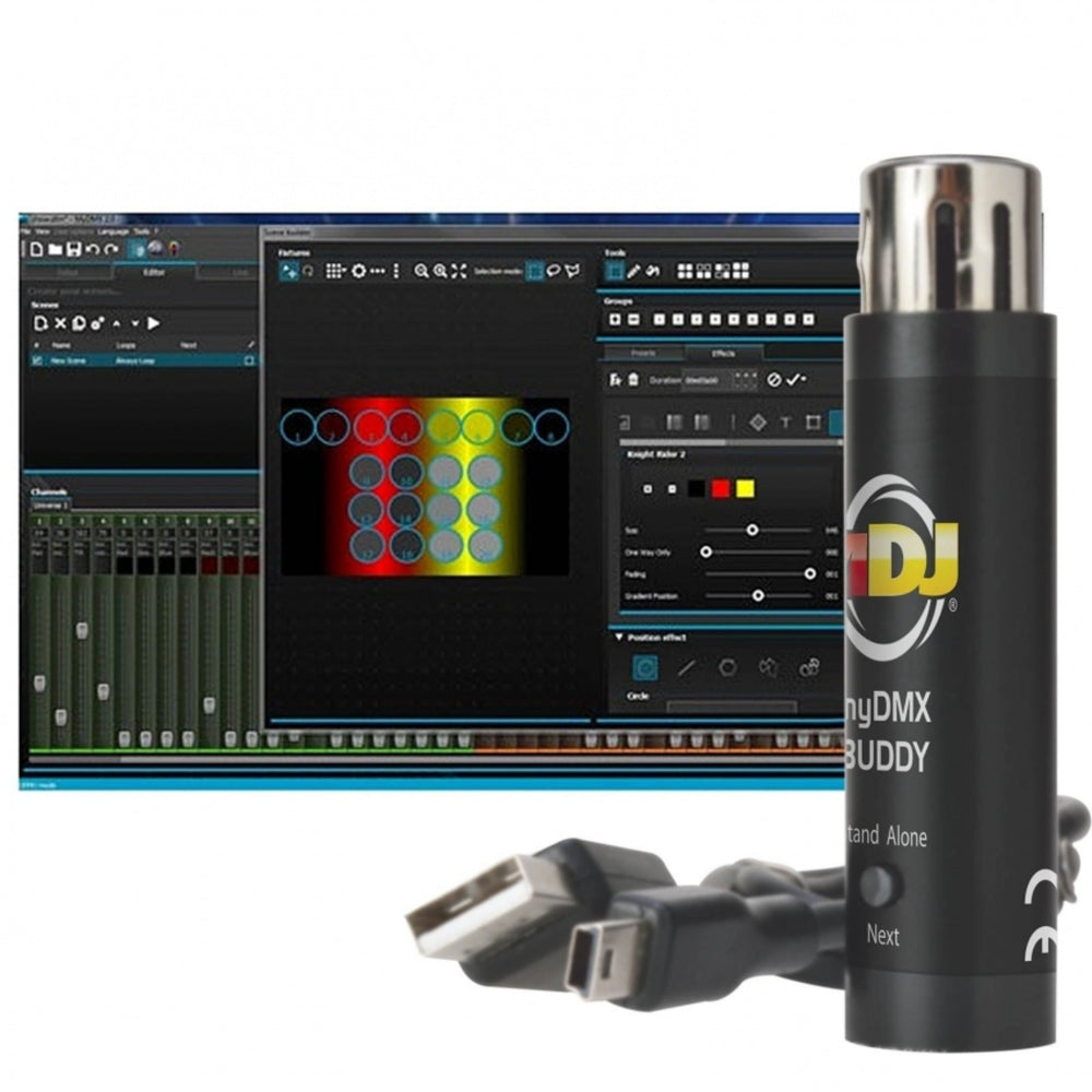 American DJ Software & DMX/USB Dongle w/256 DMX CH for PC or