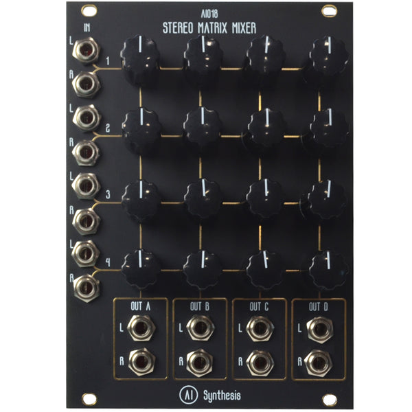 AI Synthesis AI018 Stereo Matrix Mixer Built & Tested Black