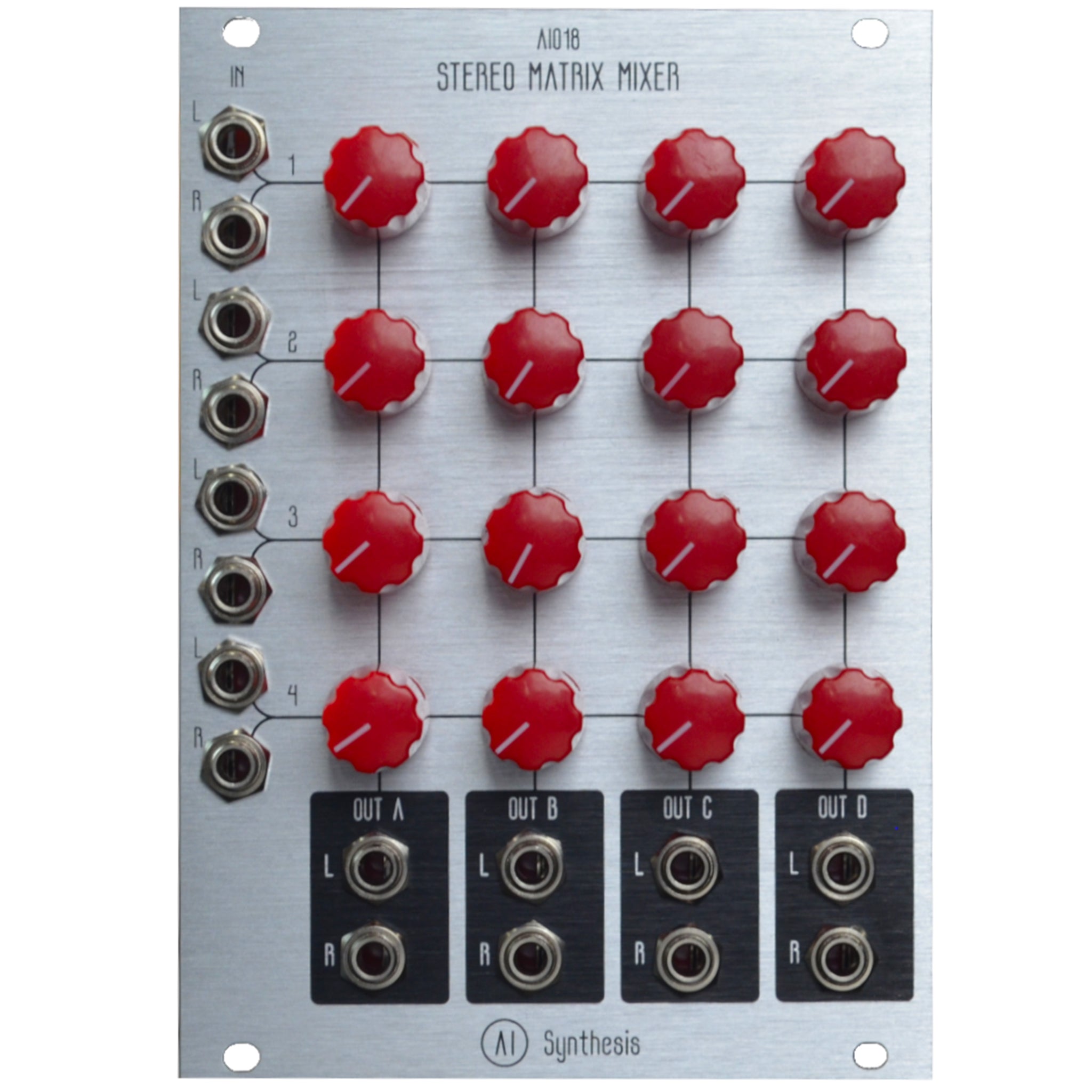 AI Synthesis AI018 Stereo Matrix Mixer Built & Tested Silver