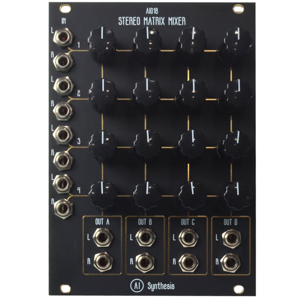 AI Synthesis AI018 Stereo Matrix Mixer Full Kit Black
