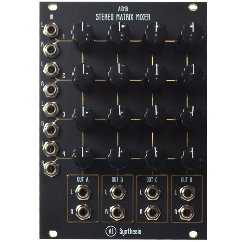 AI Synthesis AI018 Stereo Matrix Mixer Full Kit Black