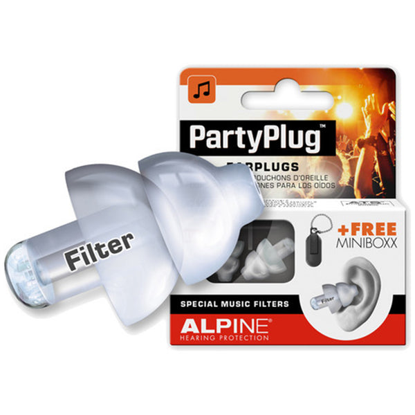 Alpine PartyPlug Ear Plugs Clear