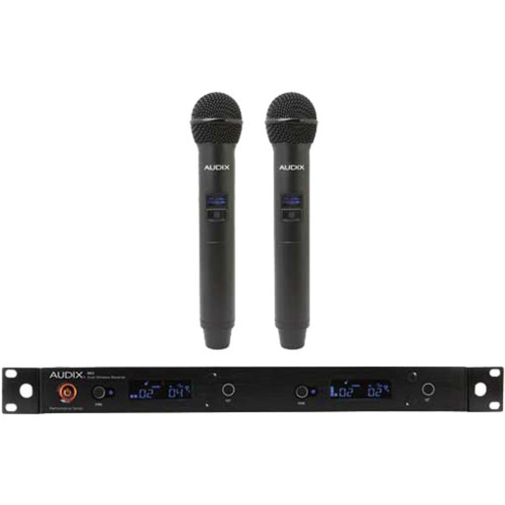 Audix AP62OM5 Wireless Mic System R62 Rx two H60 OM5