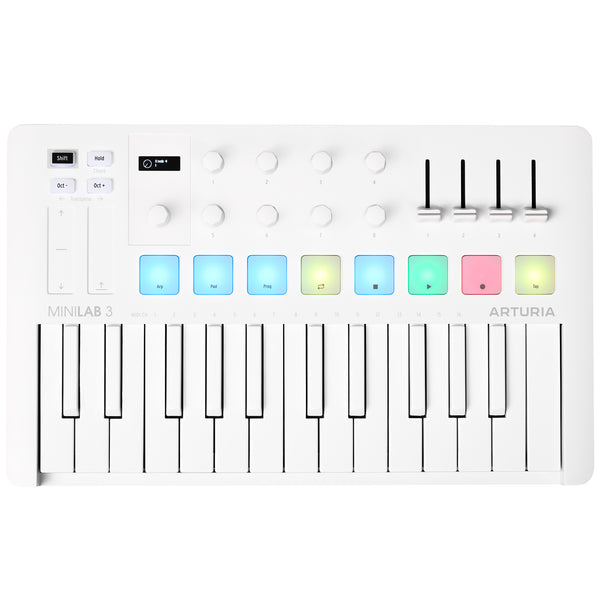 Arturia Minilab 3 Alpine White Keyboard & Pad Controller