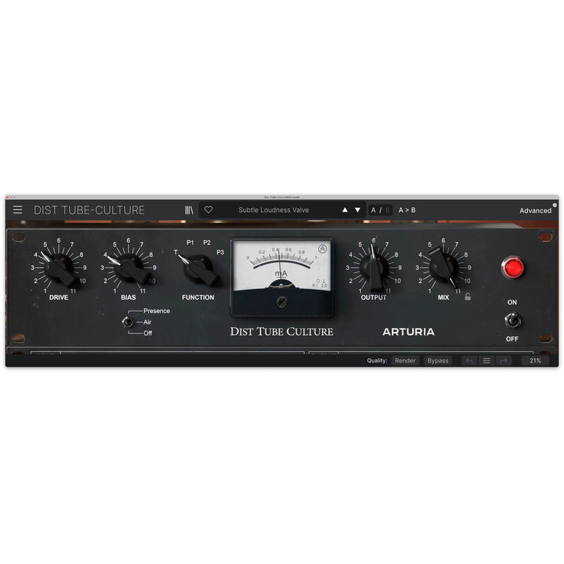 Arturia Dist TUBE-CULTURE | Vivid harmonic saturator