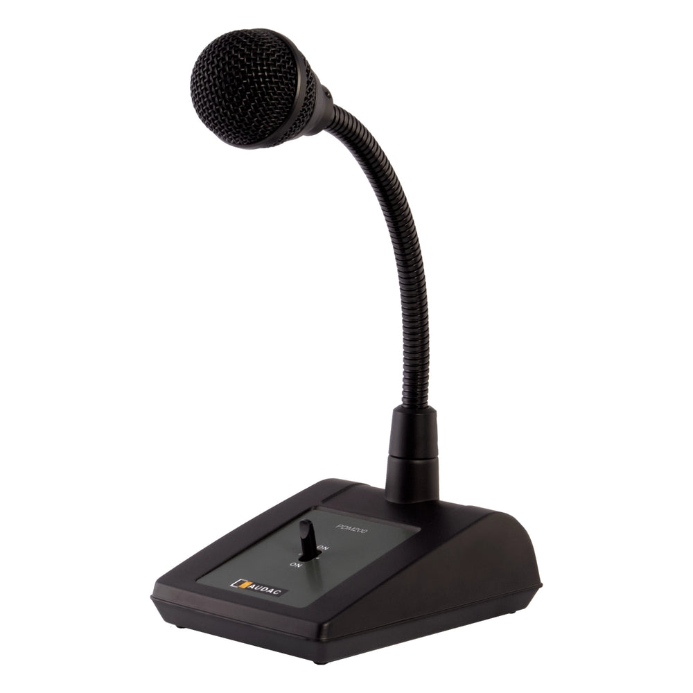 Audac PDM200 Desktop Paging Microphone On/Off Switch