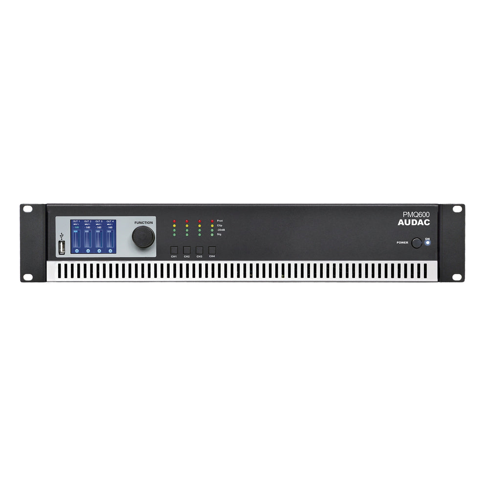 Audac PMQ600 Power Amplifier 4X600W 70/100V