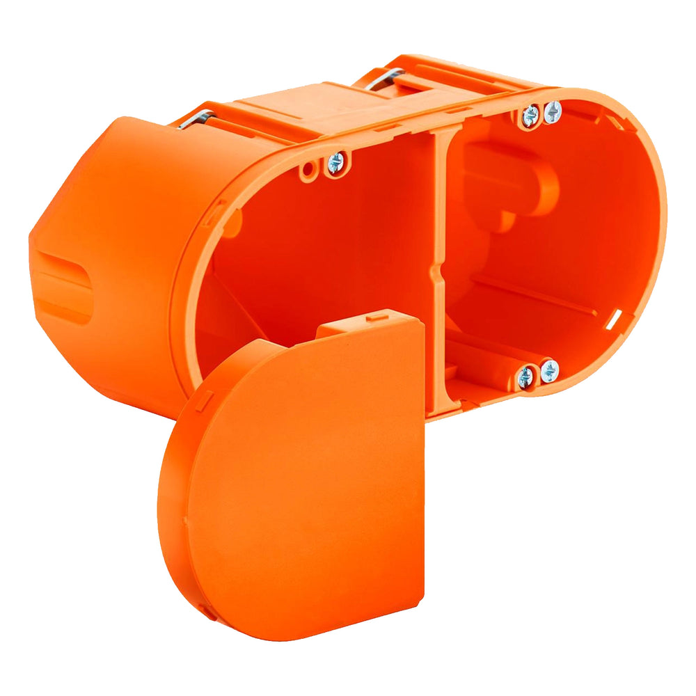 Audac WB45DX/FG Double Hollow Wall Flush Box 75mm Deep