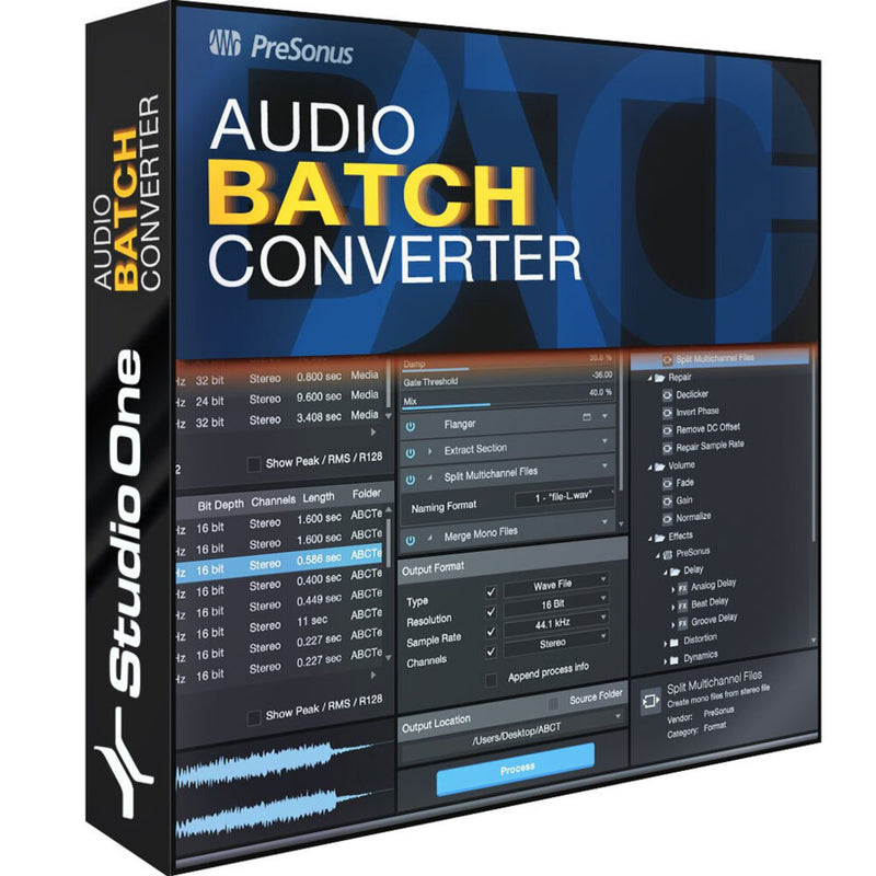 PreSonus Audio Batch Converter