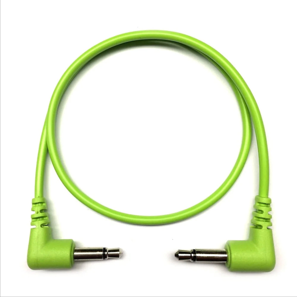 Tendrils Right Angled Eurorack Patch Cable 30Cm Lime 6 Pack