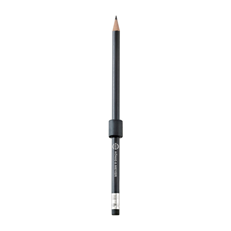 K&M 16099-Black Magnetic Pencil Holder with Pencil