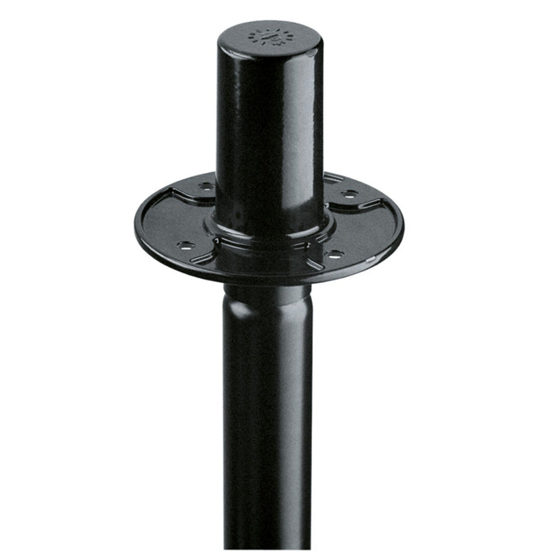 K&M 19656-Black Zinc Die-Cast Flange Adapter 35mm Tubes