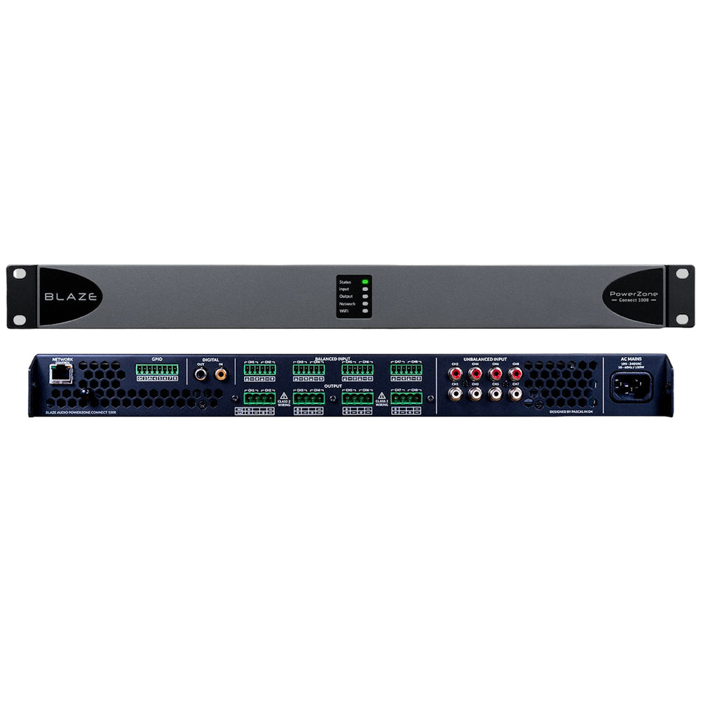 Blaze PowerZone Connect 1008 Dante Power Amplifier