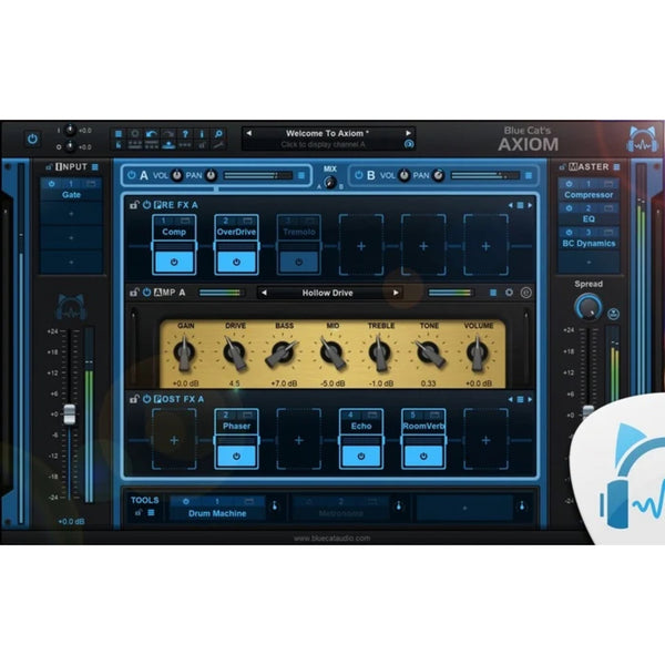 Blue Cat Axiom V2 - Guitar/Bass Multi FX & Amp Simulation