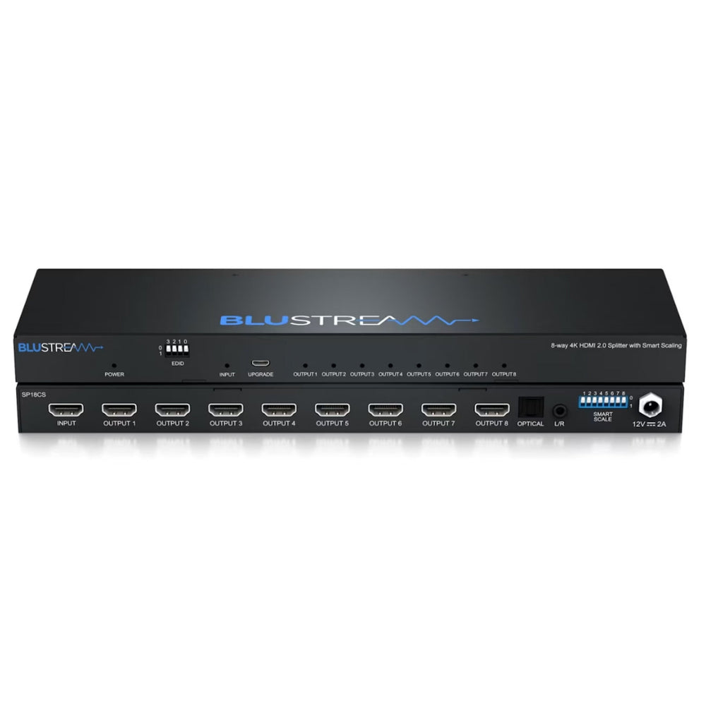 Répartiteur HDMI 2.0 4K 8 voies Blustream SP18CS