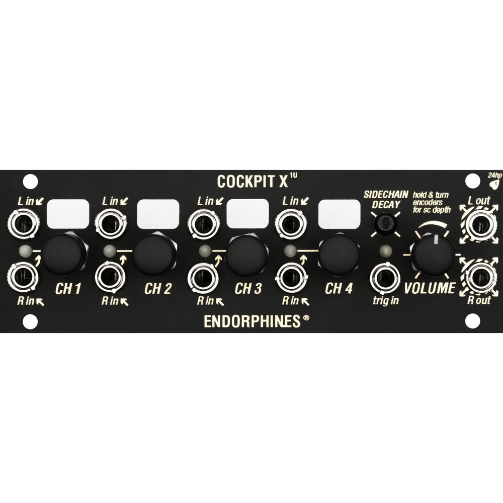 Endorphin-es Cockpit X 1U - 6 Channel Stereo Mixer - Black