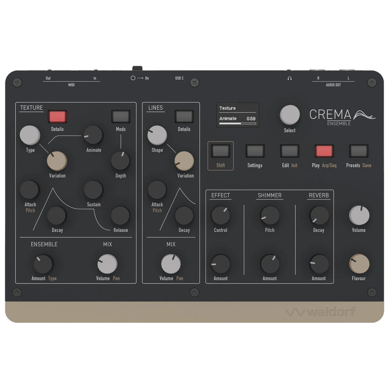 Waldorf Crema Compact Polyphonic String and Pad Synthesizer