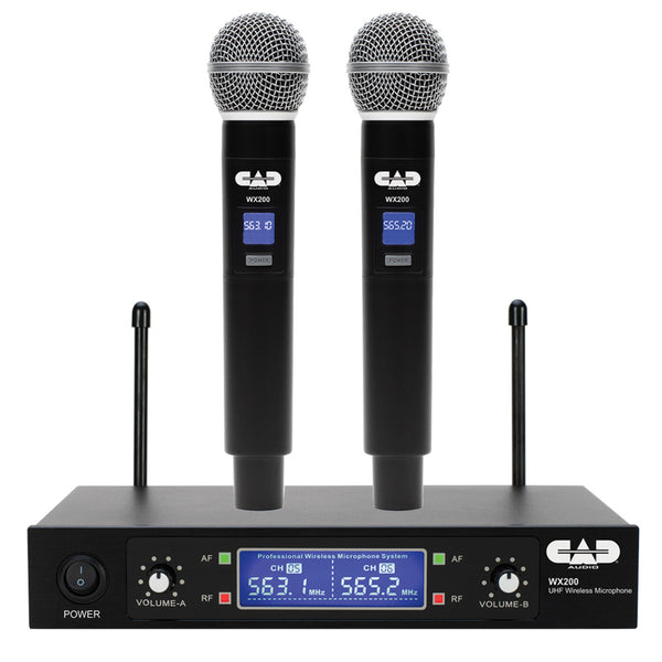 CAD Audio WX200 - UHF Dual Hand Mic Sys-Fix Freq
