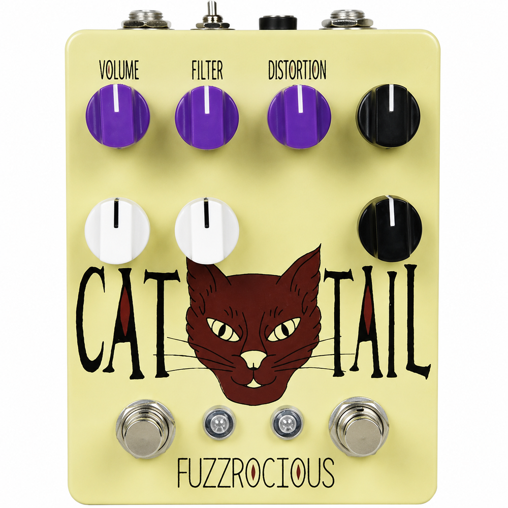 Fuzzrocious Pedals Cat Tail With Octave Jawn Mod Distortion