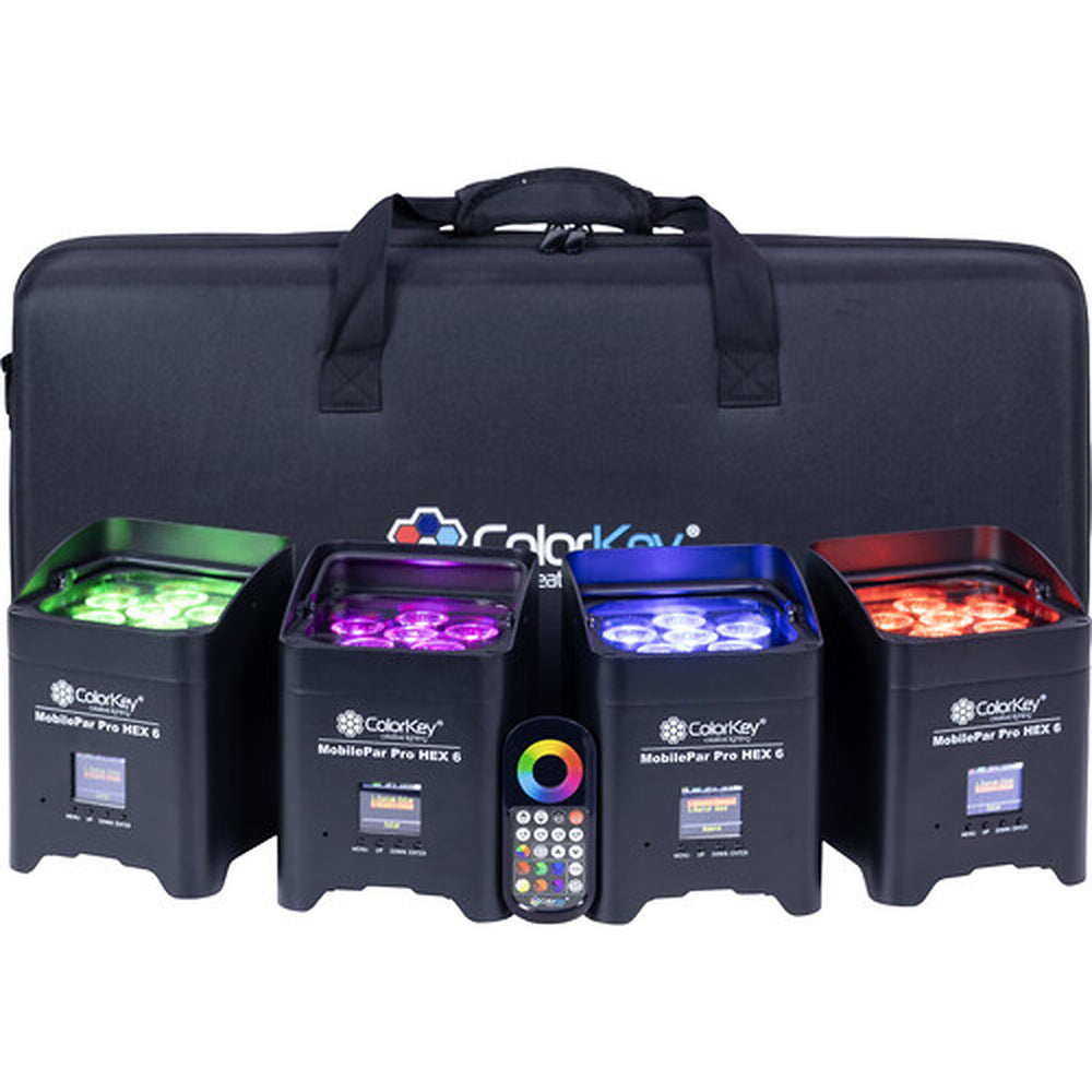 ColorKey Pro Hex 6 4-Pack with Carrying Case