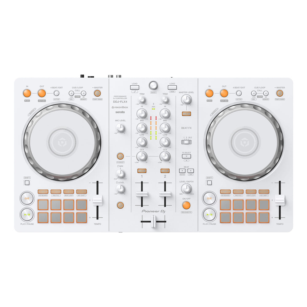 Pioneer DJ DDJ-FLX4-W DJ Controller- White Finish