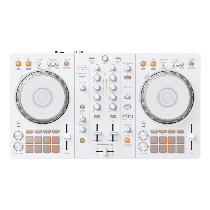 Pioneer DJ DDJ-FLX4-W DJ Controller- White Finish