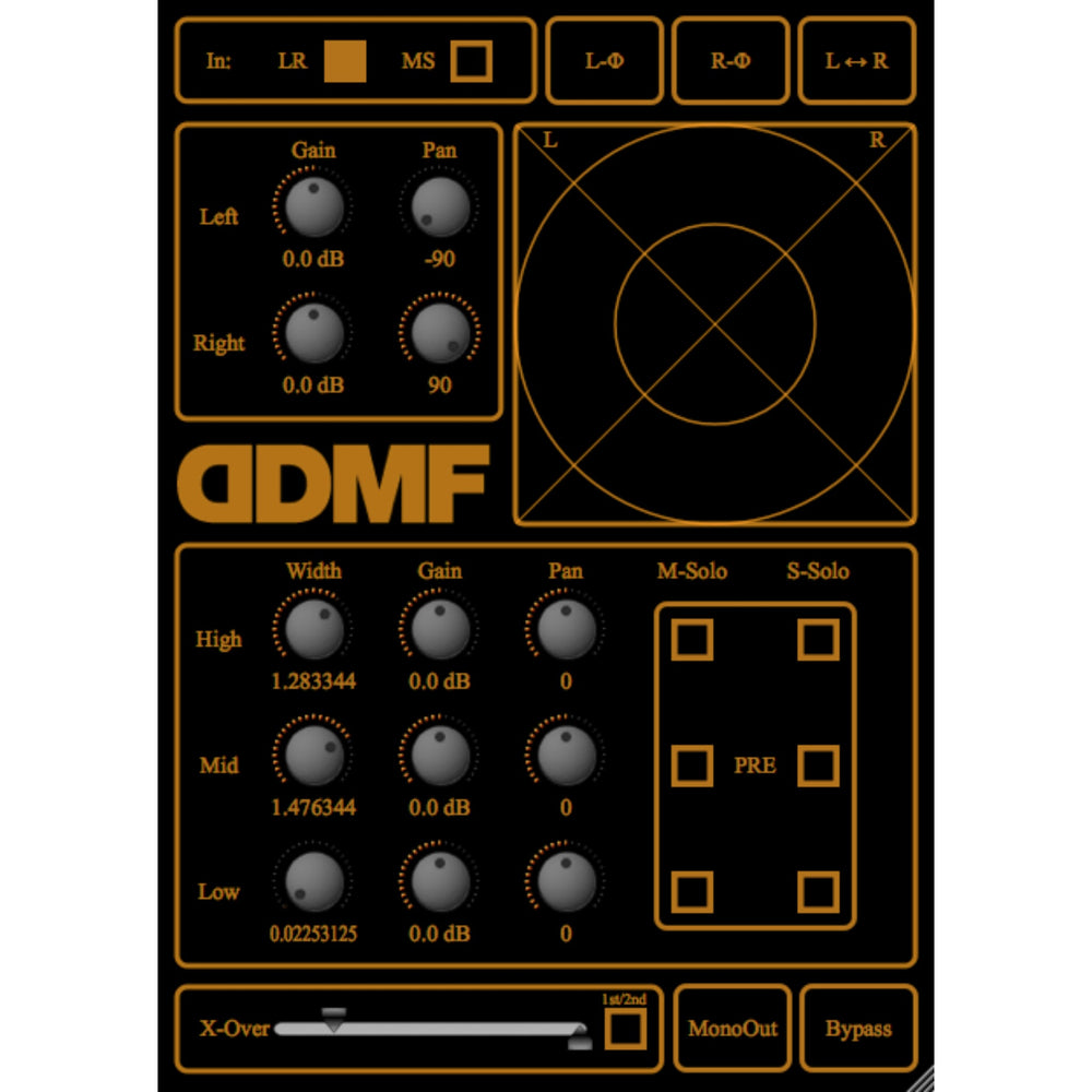 DDMF StereooeretS - Plug-in d'imagerie stéréo à trois bandes