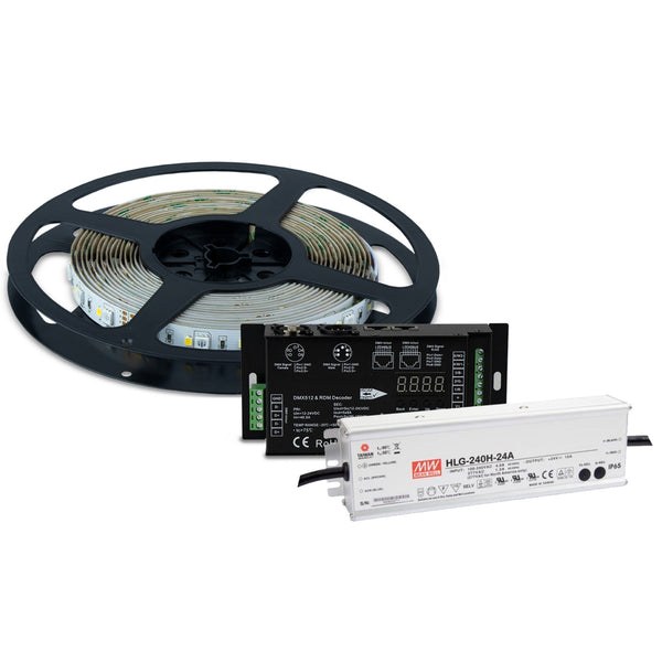 Kit de démarrage Savant pour bande lumineuse DMX Wrgb (10 m)