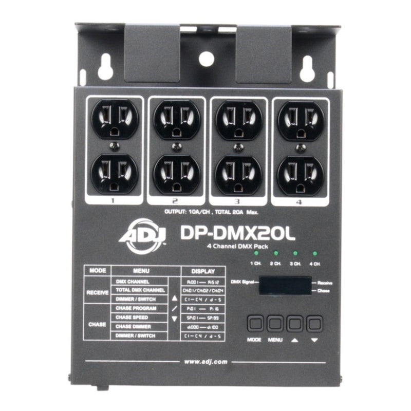 American DJ 4x600W DMX Dimmer/Switch Pack with DMX Addressin