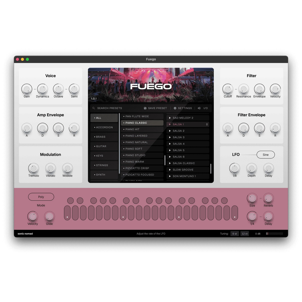 Sonic Nomad FUEGO Latin Virtual Instrument