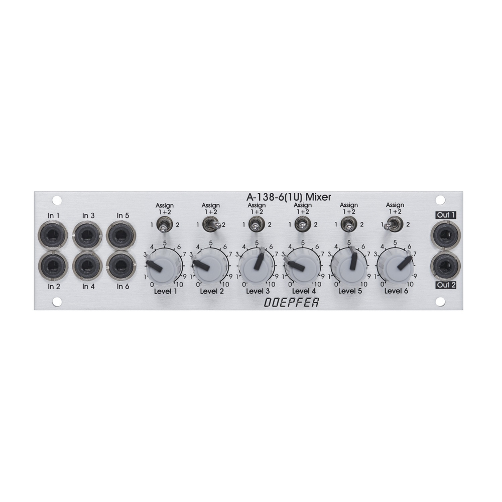 Doepfer A-138-6 1U Six Channel Mixer