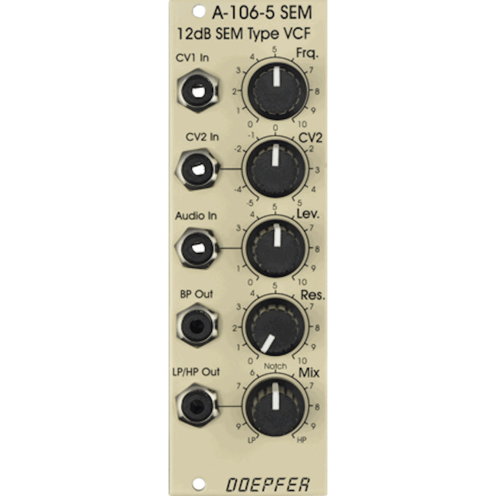 Doepfer A-106-5SE 12dB SEM VCF Special ED Cream