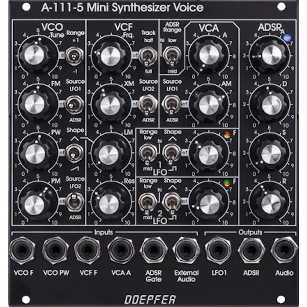 Doepfer A-111-5 Synthesizer Voice Vintage Black