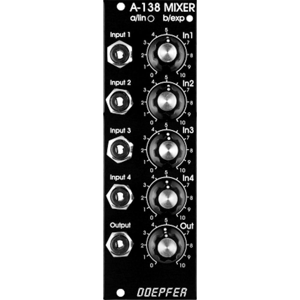 Mélangeur Doepfer A-138AV linéaire Vintage Edition Noir
