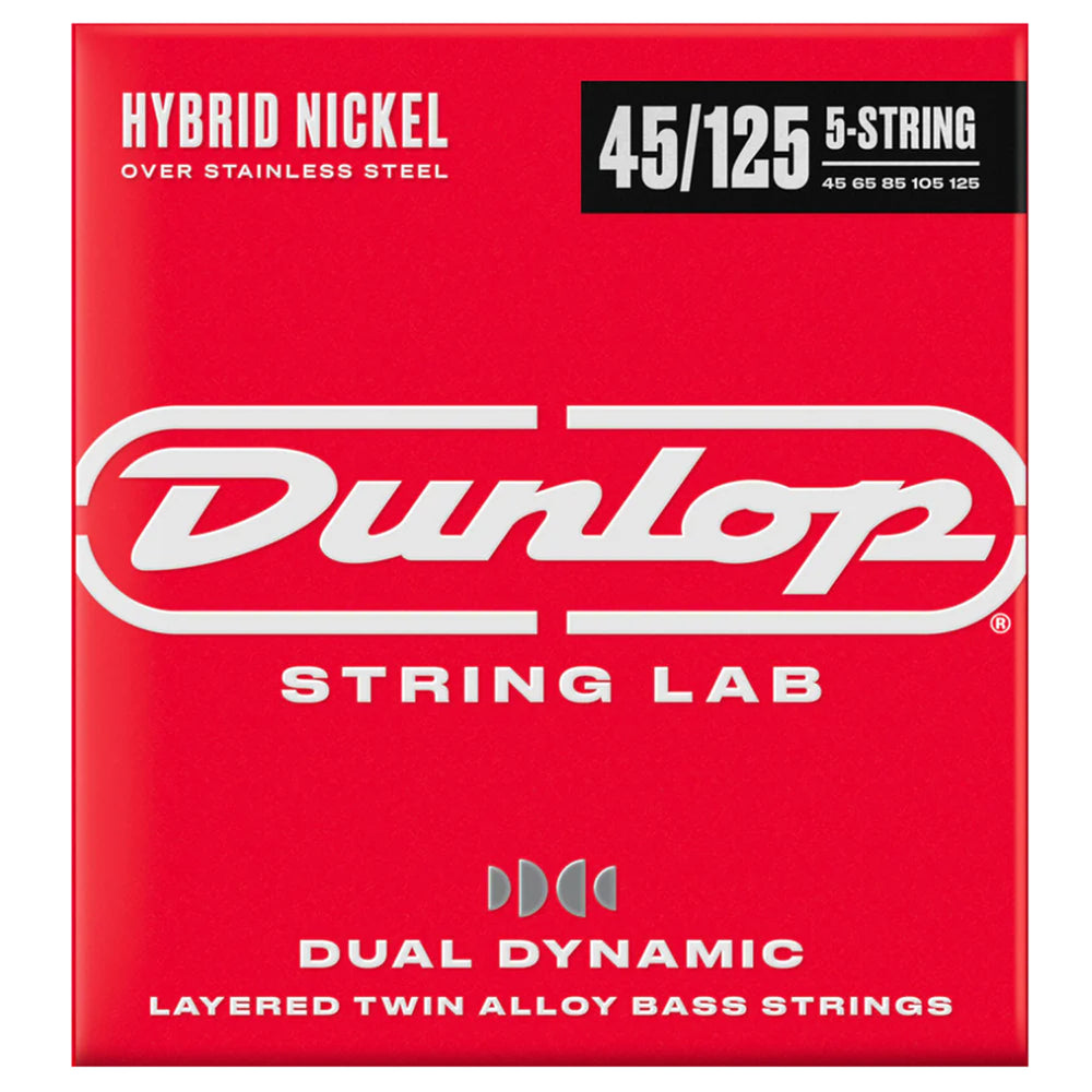 Dunlop DBHYN45125 Dual Dynamic Hybrid Nickel Bass Strings