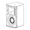 Electro Voice EVC-1122-95B Two Way 90° x 55° 1200W 12" Passive PA Speaker 126 dB - Black