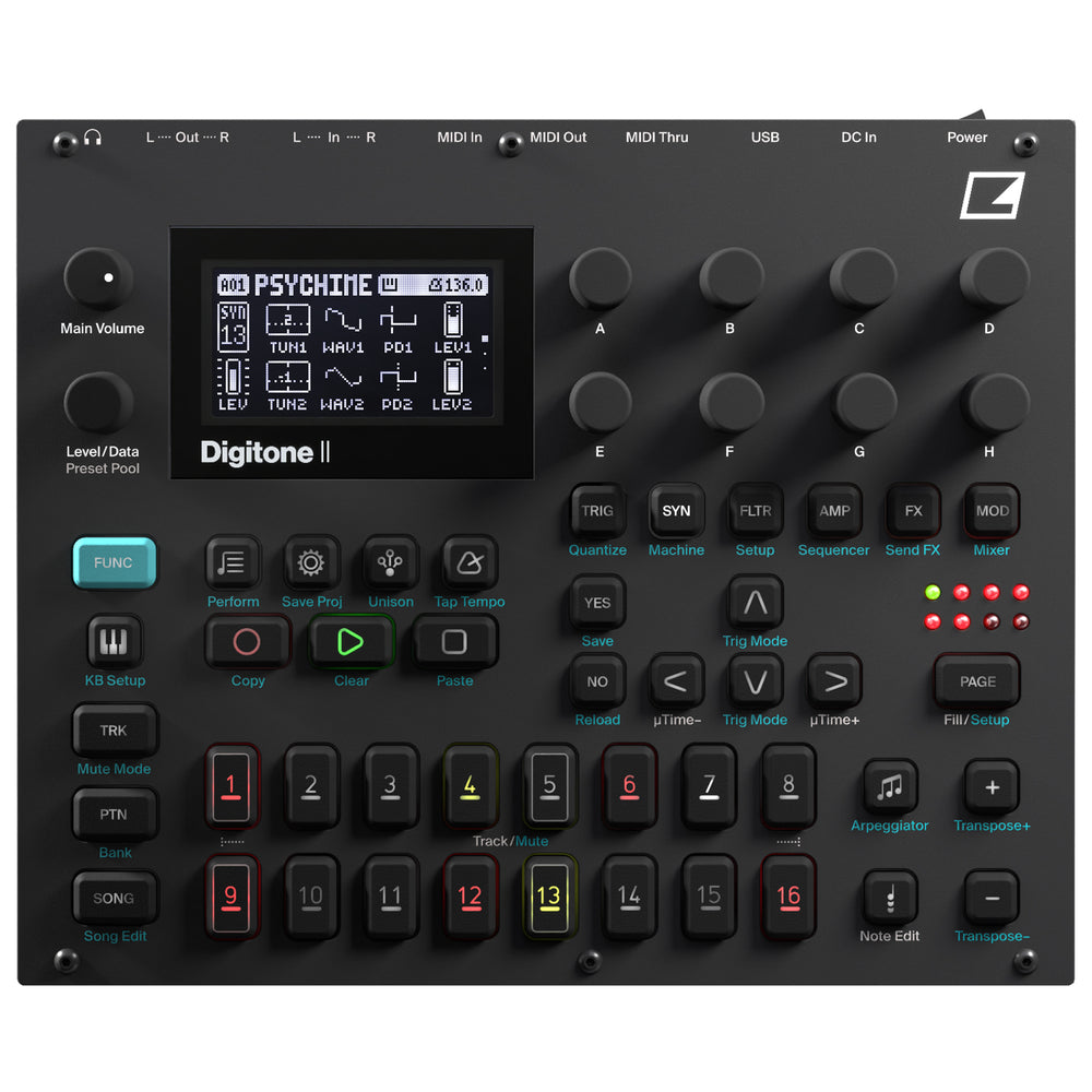 Elektron Digitone II - Synthétiseur numérique polyphonique 16 pistes