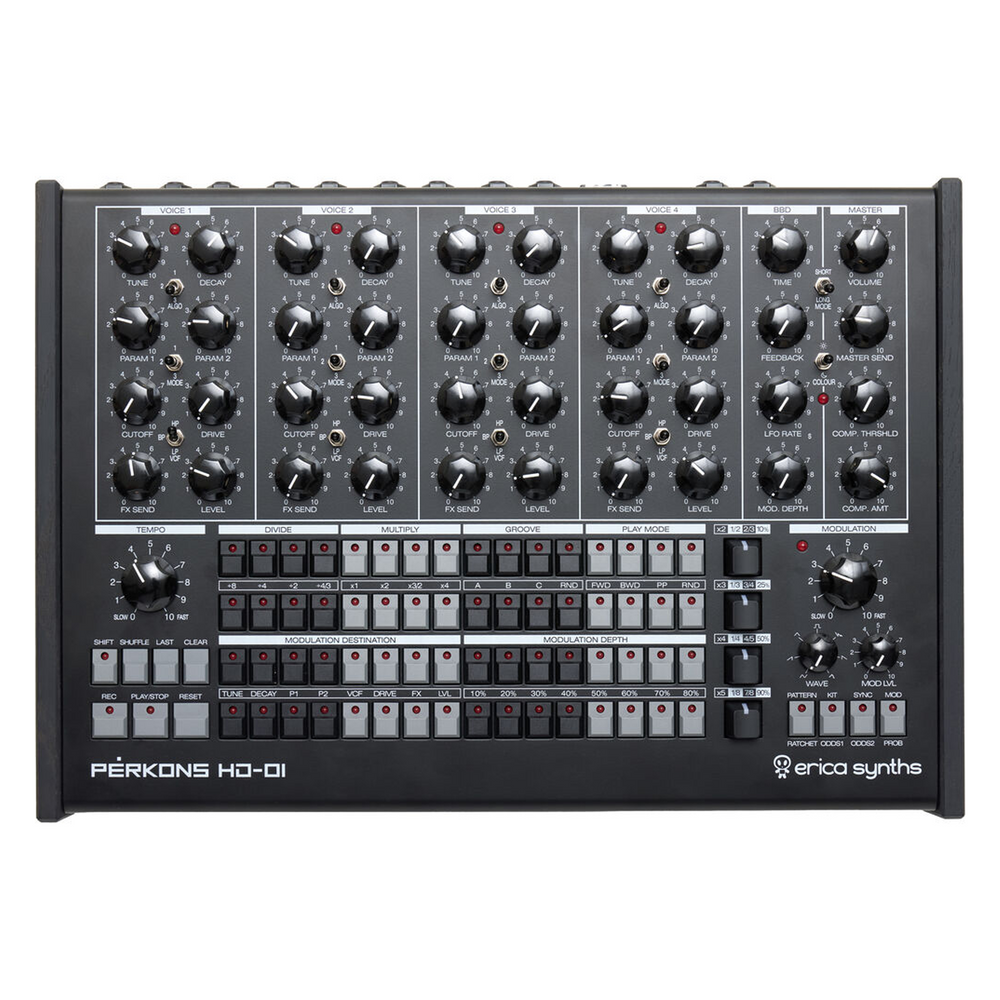 Erica Synths PÉRKONS HD-01 Erica Synths Perkons HD-01 Drum Machine Black