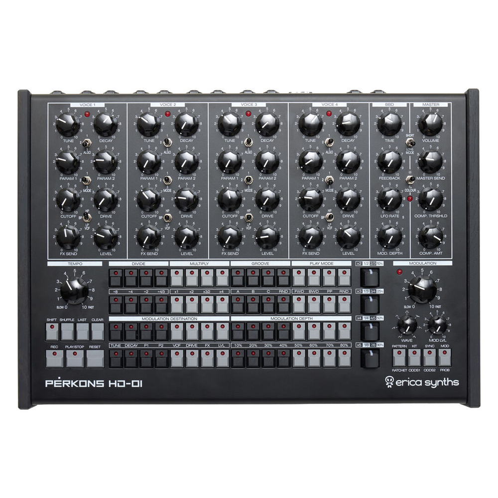 Erica Synths Perkons HD-01 Drum Machine Black