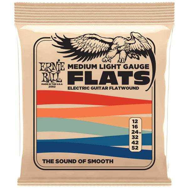 Ernie Ball 2582EB Med-Light Flatwound Electric String 12-52