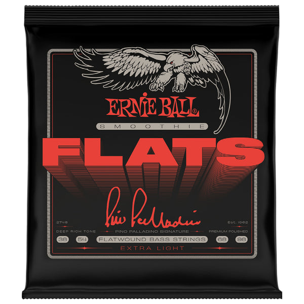 Cordes plates pour basse Ernie Ball 2748EB Pino Palladino, tailles 38 à 98