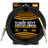 Ernie Ball 6473EB Silent Inst Cable S/S 20ft - Black