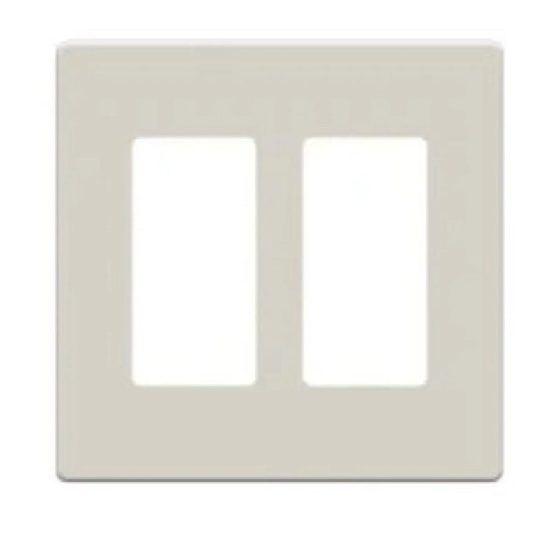 Plaque frontale sans vis Savant : deux groupes (amande clair)