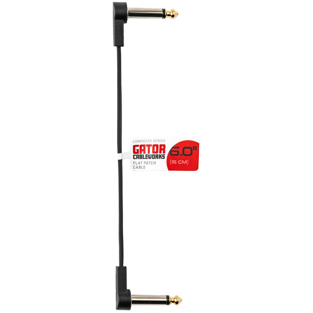 Gator GCWC-FPC6 Flat Patch Cable Right Angle 6In