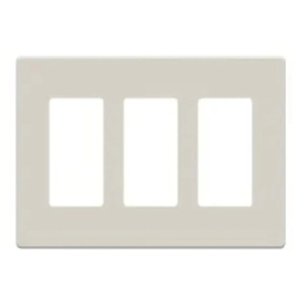 Plaque frontale sans vis Savant : trois boutons (amande clair)