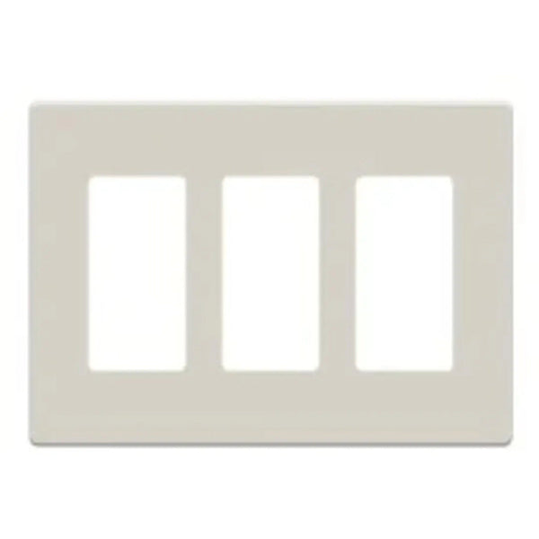 Plaque frontale sans vis Savant : trois boutons (amande clair)