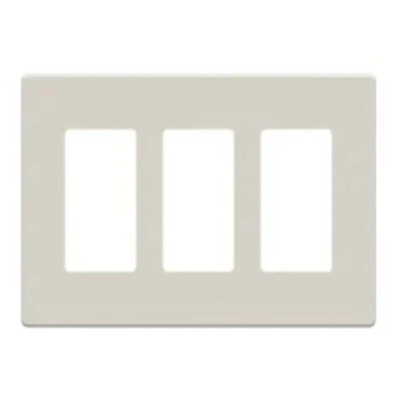 Plaque frontale sans vis Savant : trois boutons (amande clair)