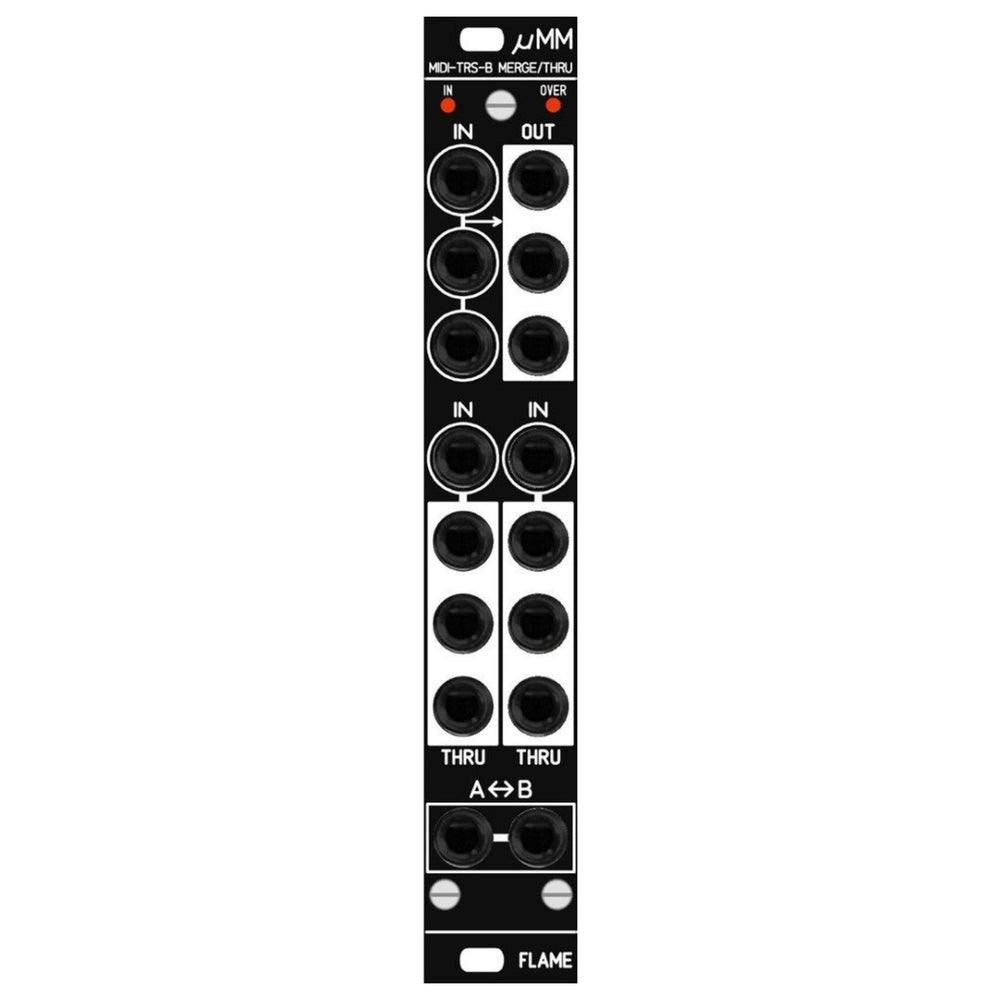 Flame uMM MIDI Merge / Thru A/B Converter