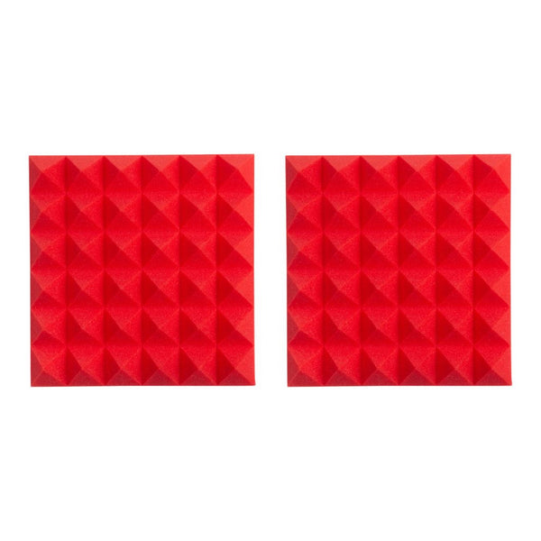 Panneau acoustique pyramidal Gator GFW-ACPNL1212PRED-2PK 12 x 12 po
