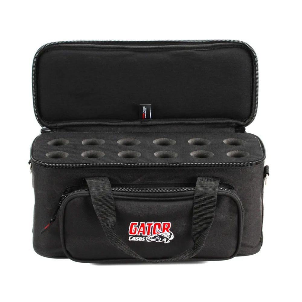 Gator GM-12B 12 Drop Mic Padded Bag - 12 Microphones